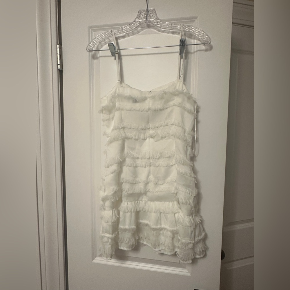 Chic White Polly Mini Dress - Picture 5 of 5
